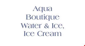 Aqua Boutique Water & Ice , Ice Cream logo