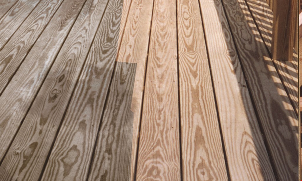 Product image for Deck Doctor $50 OFF DECK CLEANING/STAINING of $400 or more. 