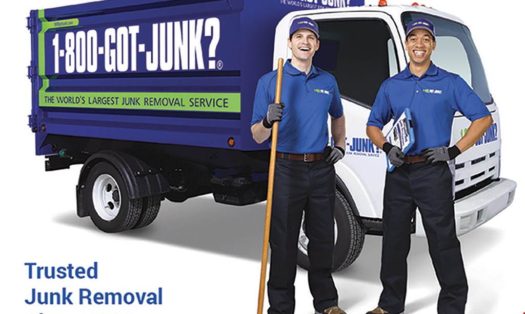 Product image for 1-800-Got-Junk? Book today and Save $25* on up to half a load.