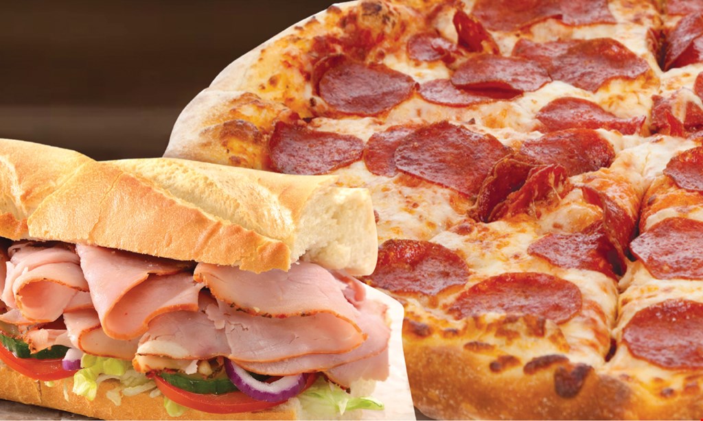 Product image for Vizzini's Pizza 'n Subs $16.99 for one XL pizza with one topping & 2 liter of soda