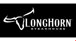 Product image for Longhorn Steakhouse $4 OFF DINNER with purchase of two adult dinner entrées.. 