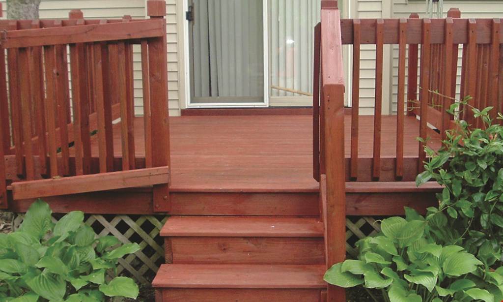 Product image for Dream Home Improvements $495 up to 250 sq. ft. • no repairs included Deck rejuvenation. 