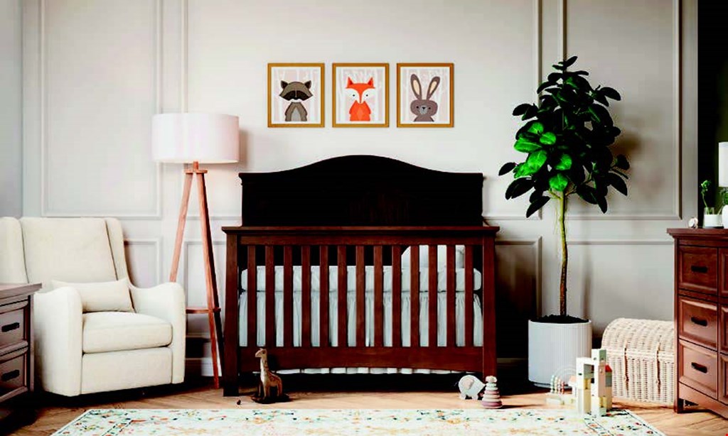 Product image for Dream a Little Dream Nursery Furniture PURCHASE A CRIB, DRESSER AND CHANGING TRAY AND RECEIVE: FREE Moonlight Slumber Crib Mattress ($89.99 value) FREE Moonlight Slumber Changing Pad ($59.99 value) 1/2 OFF Toddler Rail ($59.99 - $99.99).