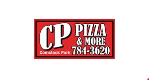 Product image for CP Pizza & More 2021 Family Meal Deal Only $21. 2 14” 2-topping pizzas w/ bread sticks or cinnamon sticks. 