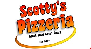 Product image for Scotty's Pizzeria $15.00 14" Specialty Pizza. 