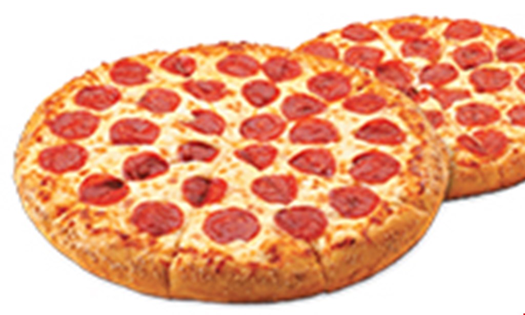 Product image for Hungry Howie's WE ARE OPEN FOR DELIVERY & TAKE-OUT! $20.993 large cheese or pepperoni pizzas