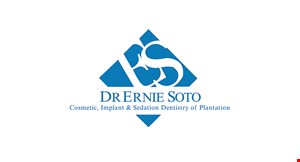 Product image for Dr. Ernie Soto Cosmetic, Implant & Sedation Dentistry Of Plantation FreeSedation Dentistry ConsultationWake up to healthy teeth, gums and a beautiful smile! Correct years of neglect in one smile, pain-free visit while you sleep! 