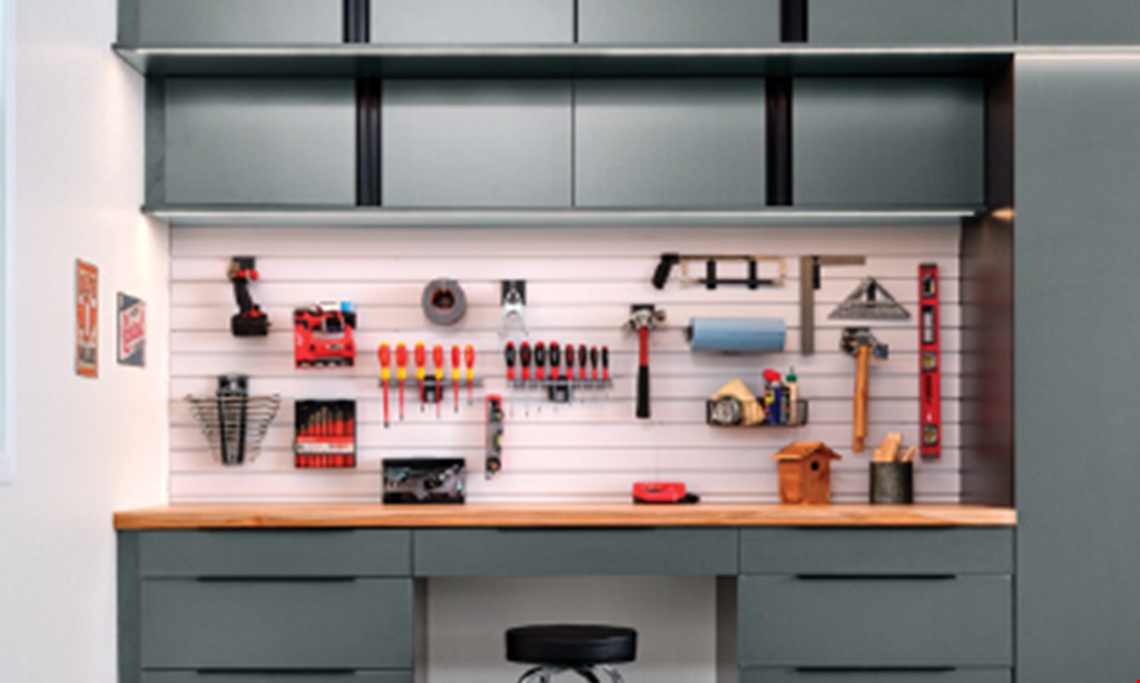 Product image for Garage Rescue 20% OFF cabinets and shelving. 