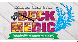 Product image for Deck Medic 10% off any service booked before Oct 31st includes staining or pressure washingnot valid in Whitfield County. 