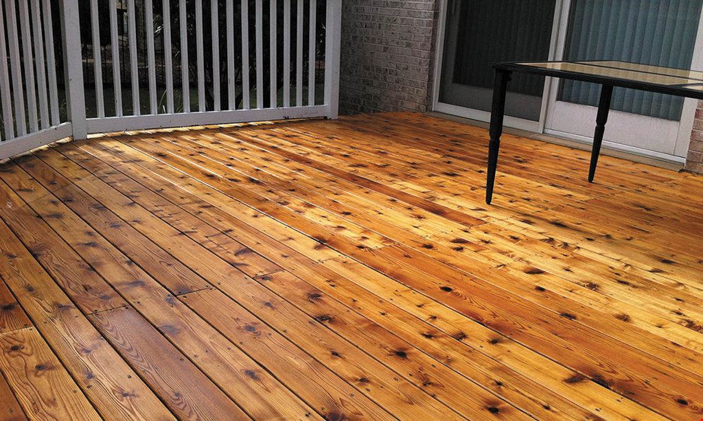 Product image for Deck Medic 10% off any service booked before May 23includes staining, redecking or pressure washing - not valid in Whitfield County