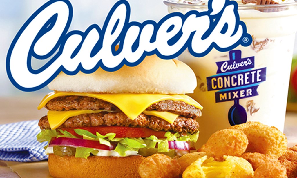 Product image for Culver's of Riverview Buy 1 Get 1 Free The Culver’s® Double Deluxe Sandwich. 