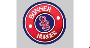 Product image for BONNER BURGER BUY 2, GET ONE FREE CHILI DOG(cheese, slaw & jalapeno extra).