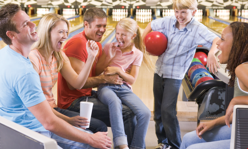 Product image for Sunshine Bowling Center Buy 1HR OF BLOWING GET 2ND HOUR FREE! SHOES INCLUDED • UP TO 6 PEOPLE.