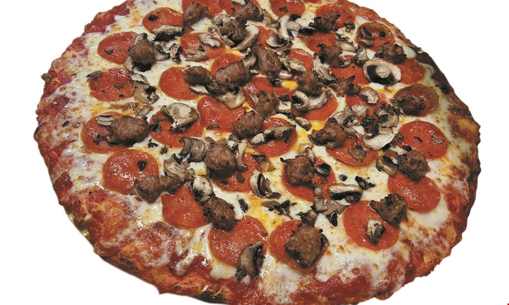Product image for Paso's Pizza Kitchen FREE small 1-topping pizza with any large 2-topping pizza. Valid for take out and delivery. 