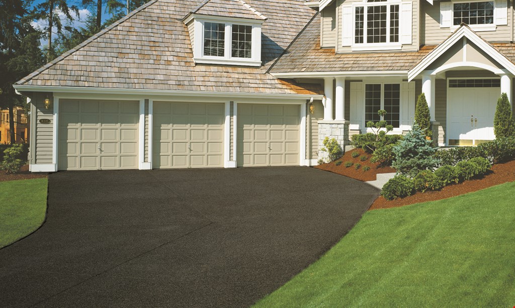Product image for Sunset Sealcoating Driveway seal coating starting at $99. 