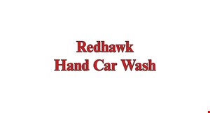 Product image for Redhawk Hand Car Wash $79.99 extra shine Includes: HAND Wax AND Compound Treatment to remove all oxidation • exterior hand car wash with tri-duty foam cleaner • clear coat protectant • spot free rinse • power dry • air freshener• interior vacuum • wheel cleaning hand tire dressing • window clean (int. & ext.). 