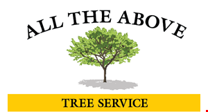 Product image for All The Above Tree Service $50 OFF Services of $500 or more. 