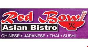 Product image for Red Bowl Asian Bistro 20% OFF entire bill with purchase of 2 dinner entrees and 2 drinks Dine-in only. 