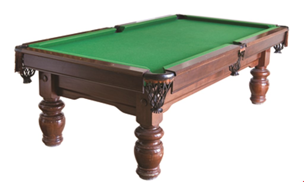 Product image for Tarson Pools & Spas $200 Off billiard tables (in stock only). 