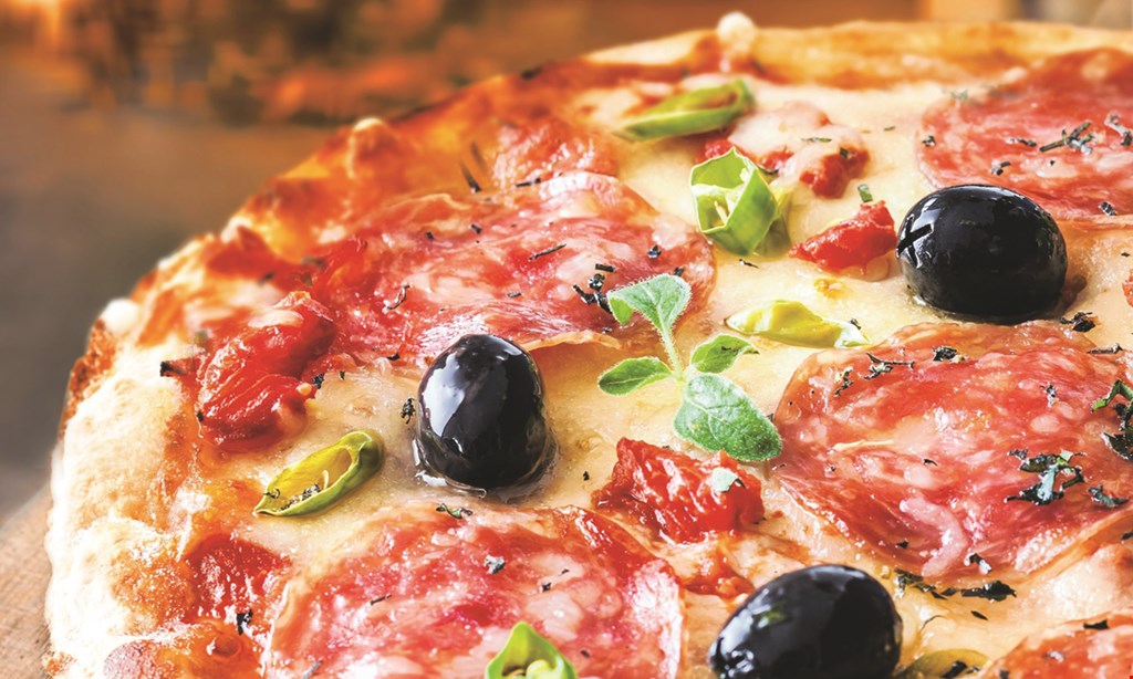 Product image for Luberto's Brick Oven Pizza $5 OFF any check over $30valid mon.-thurs. only. 