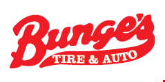 Bunge's Tire & Auto logo