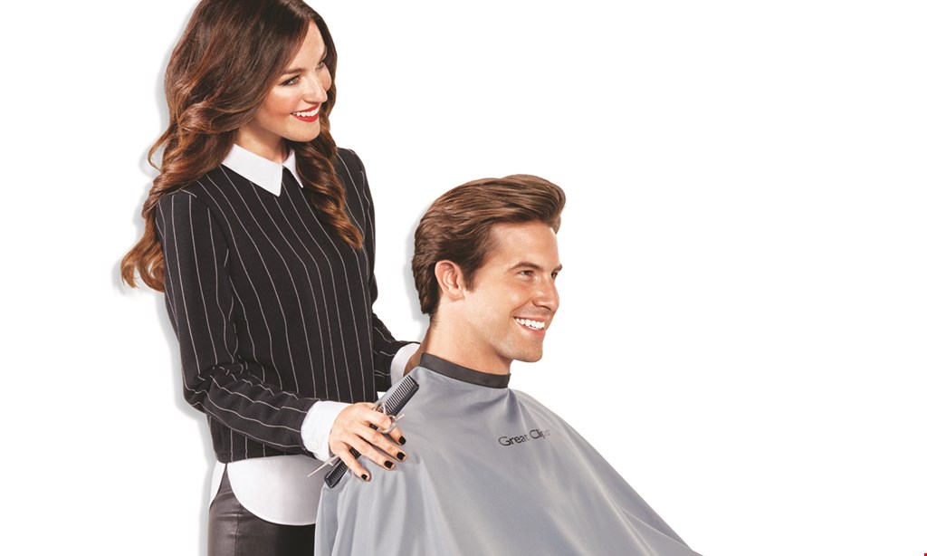 Product image for Great Clips Any haircut $9.99. 