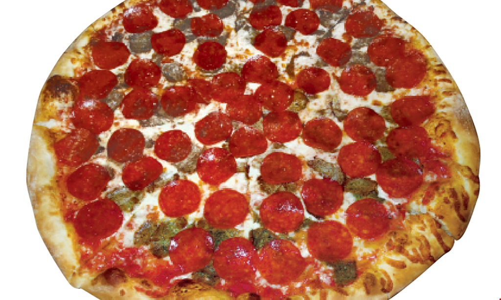 Product image for Little Nicky's New York Pizza La Famiglia $34.99 (1) 18” Cheese Pizza, (2) Spaghetti Marinara & Garlic Knots