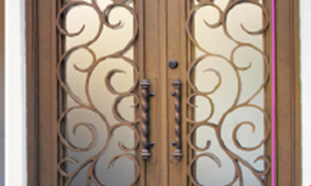 Product image for First Impression Ironworks Save up to $500 on select iron entry doors, iron security doors and iron & wood gates. 