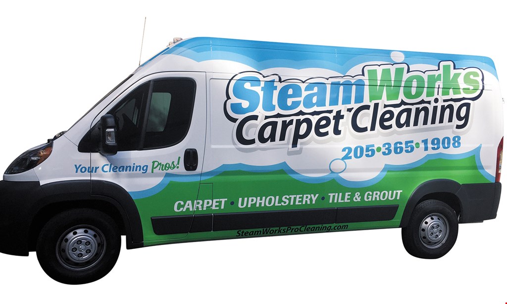 Product image for Steamworks Carpet Cleaning $99.95 3 rooms cleaned & deodorized
