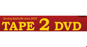 Product image for TAPE 2 DVD 25% OFF YOUR ORDER WITH AD! VHS $20 ($15 with 25% off offer) Camcorder $17.50 ($13 with 25% off offer).