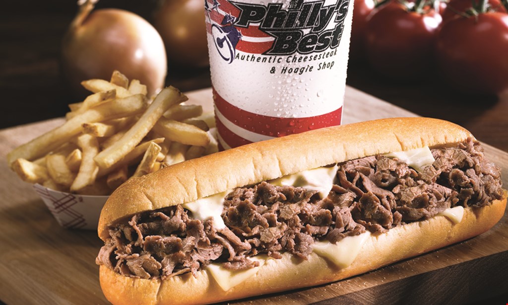 Product image for Philly's Best $1 off one cheesesteak or hoagie at regular price. 