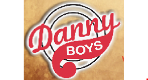 Product image for Danny Boys $15.99 16" Family Size 2-Topping Pizza, Carry-out or Delivery Only. 