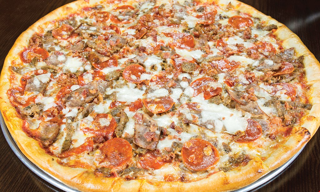 Product image for Gionino's Pizzeria Large 16” specialty pizza only $18.50.