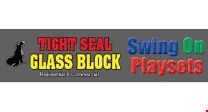 Product image for Tight Seal Glass Block $175 OFF MEGA SLAM HOOPS INSTALLED. $100 OFF SWING SET INSTALLED.