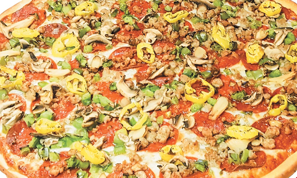 Product image for Italio's Pizza $29.99 Medium 2-item pizza & 8-piece chicken & jojo's. 