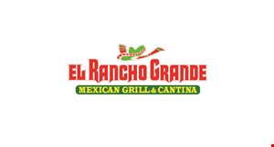 Product image for El Rancho Grande Buy One Dinner Entree & 2 Drinks, Get $5.00 OFF 2nd Dinner Entrée (Of Equal or Lesser Value) with purchase of One Dinner Entree & 2 Drinks Now valid on carry-out orders!