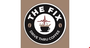 Product image for The Fix Drive Through Coffee buy one get one free with purchase of a drink of equal or greater value. 