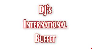DJ's International Buffet logo