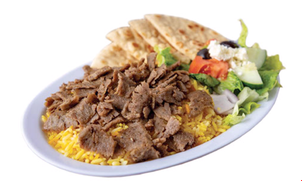 Product image for Greek Plate Gyro $5 OFF any purchase of $25 or more