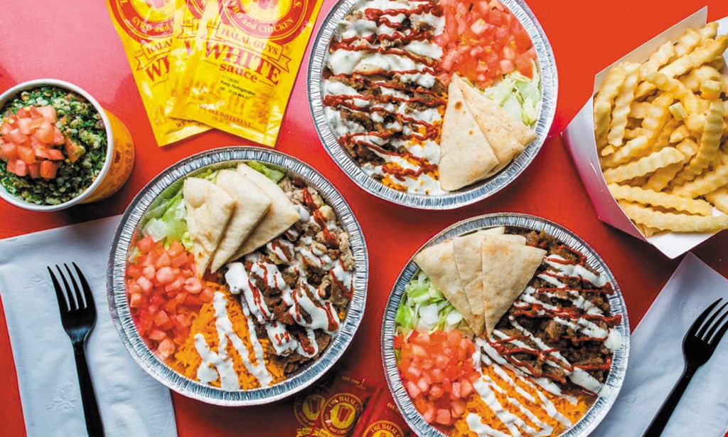 Product image for The Halal Guys - Gyro and Chicken $20 two sandwiches, two drinks & one side