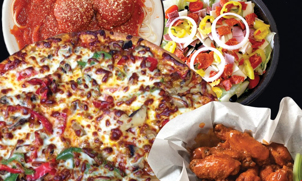 Product image for Belleria Pizza & Italian Restaurant Feed 4! Only $16.99 1/2 Sheet Cheese Pizza • One Large Salad One 2-Liter Pepsi Product CARRYOUT & DELIVERY ONLY. 