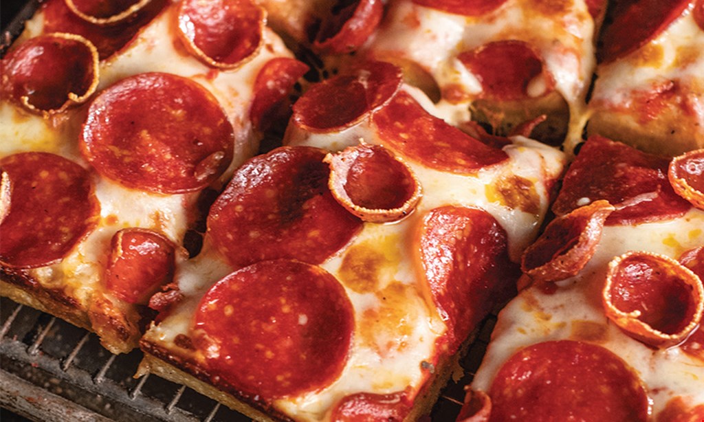 Product image for Jet's Pizza Detroit-Style Pizza With 1 Topping & Premium Mozzarella. (Also Available In Hand-Tossed Round, Ny-Style, Or Thin) Sm/4corner Pizza $8.99 | Med (hand tossed only) $9.99 | Lg $12.99.