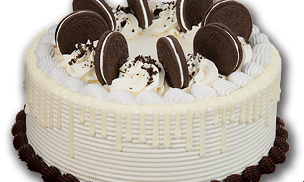 Product image for Baskin Robbins $5 off Cake worth $34.99 or more. 