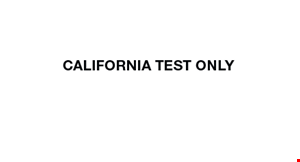 CALIFORNIA TEST ONLY logo