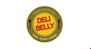 Product image for Deli Belly $2 off any purchase of $10 or more. 