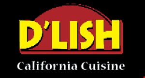 Product image for D'Lish California Cuisine $5 OFF any purchase of $40 or more.