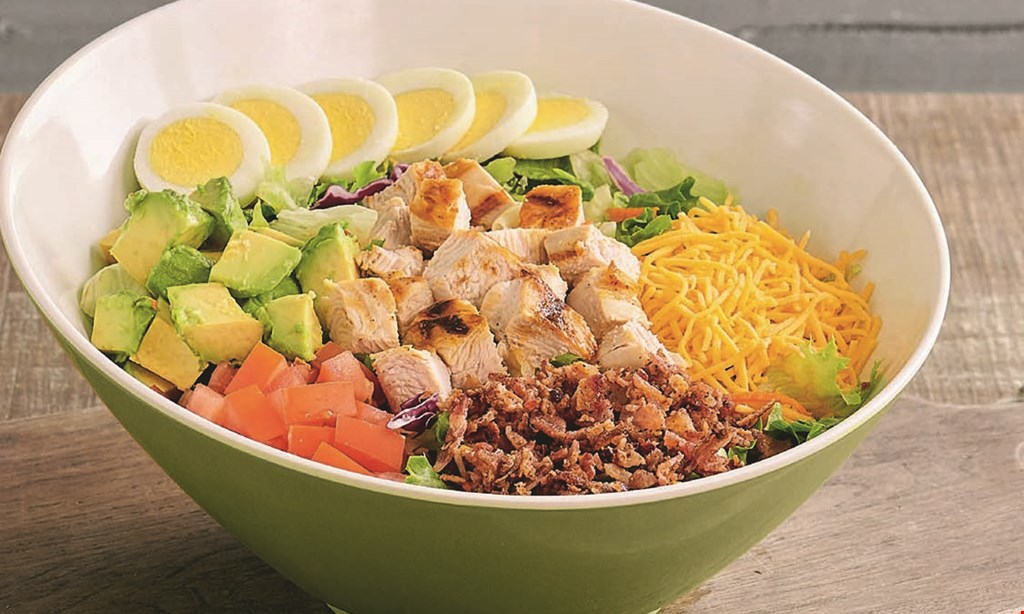 Product image for Farmer Boys FREE SALAD when you buy 1 salad & 2 drinks (free salad of equal or lesser value).