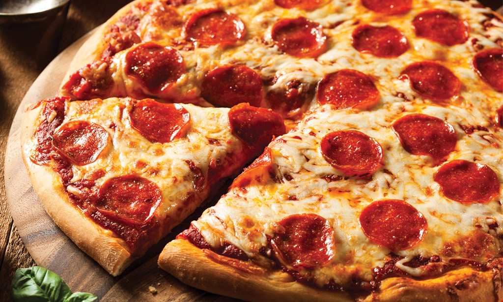 Product image for Francos Giant Pizza $14.99 LARGE 16" CHEESE PIZZA PLUS 2 TOPPINGS TWO FOR Additional Toppings are $2 each. Additional Toppings are $2 each. $39.99 $14.99 THREE FOR LARGE 16" CHEESE PIZZA PLUS 2 TOPPINGS Additional Toppings are $2 each. Additional Toppings are $2 each.