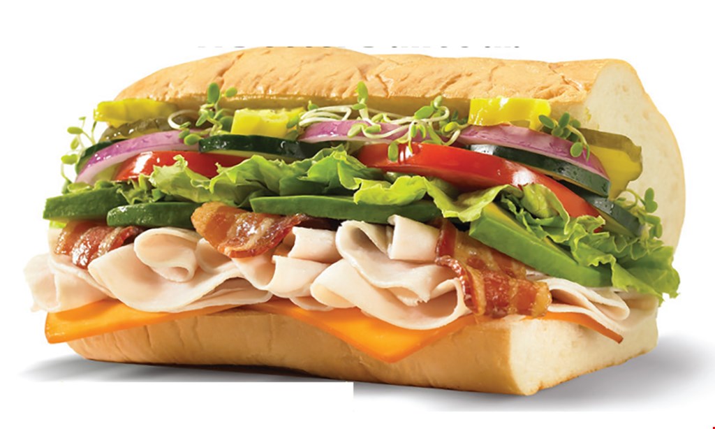 Product image for Submarina- Escondido FREE 6" SUB with purchase of any 6", 9", or 12" sub plus two drinks. 