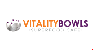 Vitality Bowls Super Food Cafe logo